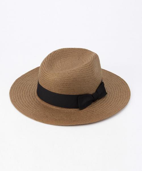 SHIPS JET BLUE（シップスジェットブルー）の「SHIPS JET BLUE(シップス ジェットブルー): 【スペイン製】 ペーパーストローハット（ハット・メンズ・ブラック/ブラウン/ホワイト・ONE SIZE）」の9枚目の写真