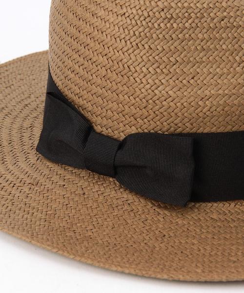 SHIPS JET BLUE（シップスジェットブルー）の「SHIPS JET BLUE(シップス ジェットブルー): 【スペイン製】 ペーパーストローハット（ハット・メンズ・ブラック/ブラウン/ホワイト・ONE SIZE）」の10枚目の写真