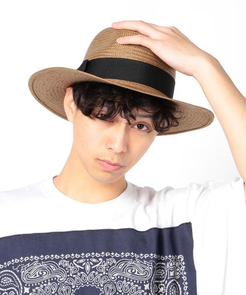 SHIPS JET BLUE（シップスジェットブルー）の「SHIPS JET BLUE(シップス ジェットブルー): 【スペイン製】 ペーパーストローハット（ハット・メンズ・ブラック/ブラウン/ホワイト・ONE SIZE）」の4枚目の写真