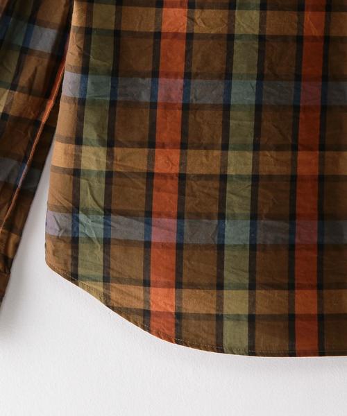 Steven Alan（スティーブンアラン）の「＜Steven Alan＞MADRAS REVERS SEAM SHIRT/ｼｬﾂ（シャツ/ブラウス・レディース・ブラウン・SMALL/LARGE/MEDIUM）」の9枚目の写真