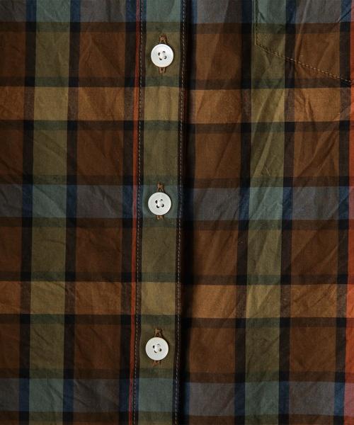 Steven Alan（スティーブンアラン）の「＜Steven Alan＞MADRAS REVERS SEAM SHIRT/ｼｬﾂ（シャツ/ブラウス・レディース・ブラウン・SMALL/LARGE/MEDIUM）」の2枚目の写真
