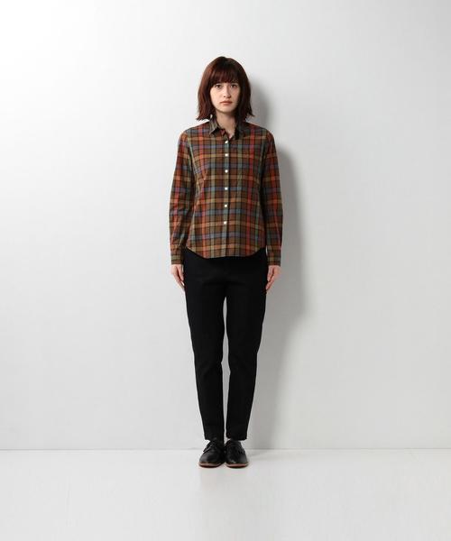 Steven Alan（スティーブンアラン）の「＜Steven Alan＞MADRAS REVERS SEAM SHIRT/ｼｬﾂ（シャツ/ブラウス・レディース・ブラウン・SMALL/LARGE/MEDIUM）」の4枚目の写真