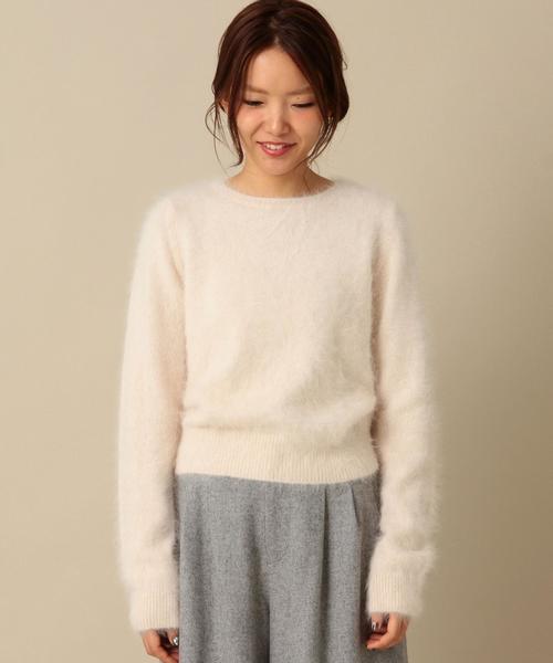 Another Edition（アナザーエディション）の「アンゴラクルーネックプルオーバー/ AEBFC　ANG C/N PO◆（ニット/セーター・レディース・ライトグレー/ナチュラル/ライム/レッド/モカ/ライトピンク・フリー）」の21枚目の写真