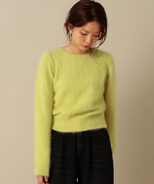 Another Edition（アナザーエディション）の「アンゴラクルーネックプルオーバー/ AEBFC　ANG C/N PO◆（ニット/セーター・レディース・ライトグレー/ナチュラル/ライム/レッド/モカ/ライトピンク・フリー）」の19枚目の写真