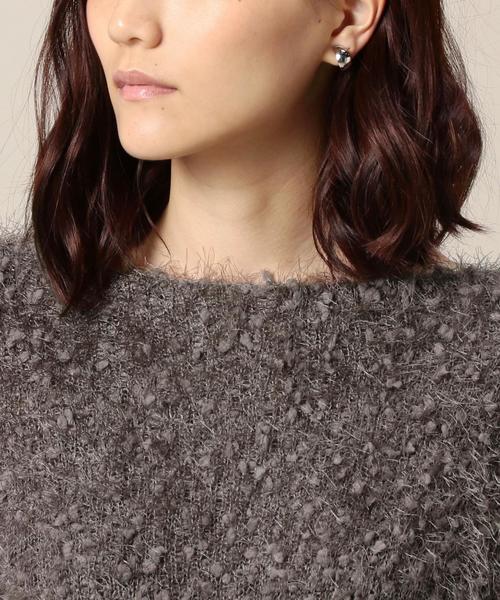 Torrazzo Donna（トラッゾドンナ）の「＜TORRAZZO DONNA＞フェザーヤーン ニットプルオーバー◆（ニット/セーター・レディース・グレー/オレンジ系その他・FREE）」の9枚目の写真