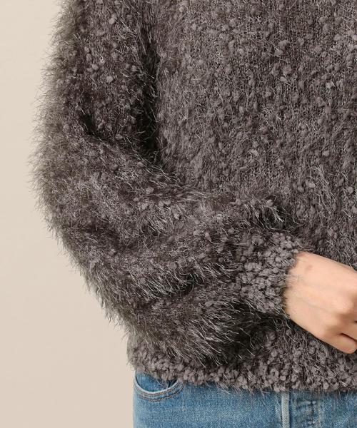 Torrazzo Donna（トラッゾドンナ）の「＜TORRAZZO DONNA＞フェザーヤーン ニットプルオーバー◆（ニット/セーター・レディース・グレー/オレンジ系その他・FREE）」の10枚目の写真