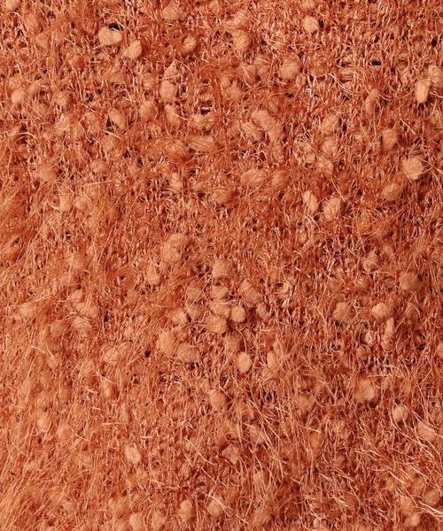 Torrazzo Donna（トラッゾドンナ）の「＜TORRAZZO DONNA＞フェザーヤーン ニットプルオーバー◆（ニット/セーター・レディース・グレー/オレンジ系その他・FREE）」の5枚目の写真