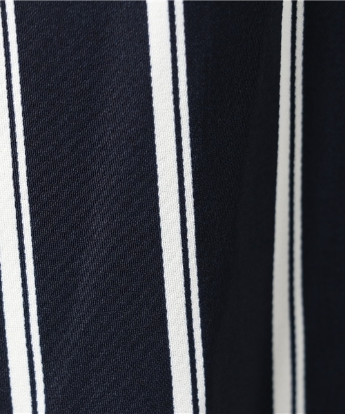 ROPE' PICNIC（ロペピクニック）の「無地ストライプオフショルダーブラウス（シャツ/ブラウス・レディース・ホワイト系その他5/ベージュ/ネイビー/ブルー系その他・38）」の6枚目の写真