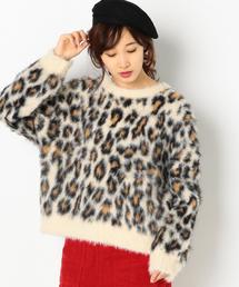 Another Edition | レオパードニットプルオーバー/AEMBC LEOPARD KNIT PO◆(ニット/セーター)
