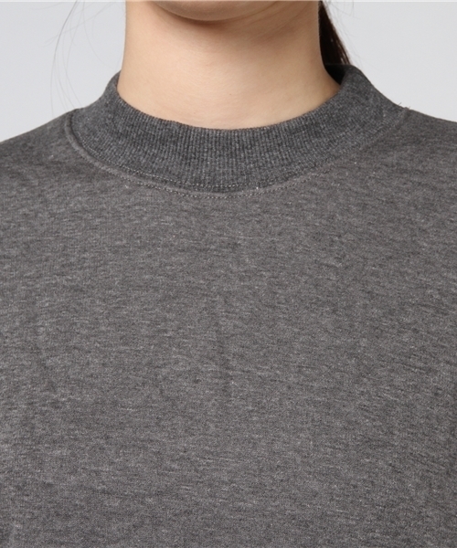 titivate（ティティベイト）の「裏起毛ｵｰﾊﾞｰｻｲｽﾞｶｯﾄｿｰﾌﾟﾙｵｰﾊﾞｰ（Tシャツ/カットソー・レディース・チャコールグレー/杢グレー/ブラック/キャメル・S/M）」の8枚目の写真