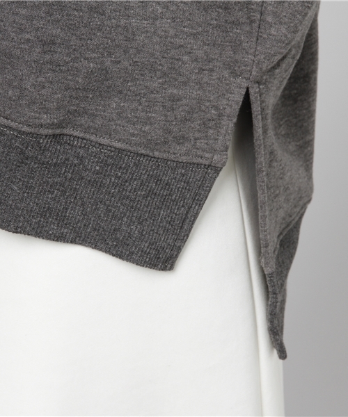 titivate（ティティベイト）の「裏起毛ｵｰﾊﾞｰｻｲｽﾞｶｯﾄｿｰﾌﾟﾙｵｰﾊﾞｰ（Tシャツ/カットソー・レディース・チャコールグレー/杢グレー/ブラック/キャメル・S/M）」の10枚目の写真