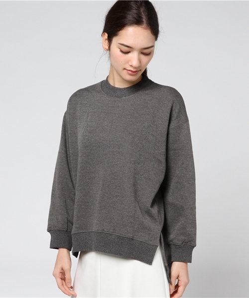 titivate（ティティベイト）の「裏起毛ｵｰﾊﾞｰｻｲｽﾞｶｯﾄｿｰﾌﾟﾙｵｰﾊﾞｰ（Tシャツ/カットソー・レディース・チャコールグレー/杢グレー/ブラック/キャメル・S/M）」の12枚目の写真