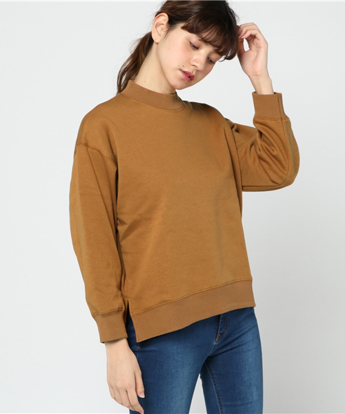 titivate（ティティベイト）の「裏起毛ｵｰﾊﾞｰｻｲｽﾞｶｯﾄｿｰﾌﾟﾙｵｰﾊﾞｰ（Tシャツ/カットソー・レディース・チャコールグレー/杢グレー/ブラック/キャメル・S/M）」の14枚目の写真