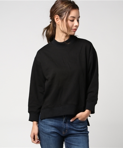 titivate（ティティベイト）の「裏起毛ｵｰﾊﾞｰｻｲｽﾞｶｯﾄｿｰﾌﾟﾙｵｰﾊﾞｰ（Tシャツ/カットソー・レディース・チャコールグレー/杢グレー/ブラック/キャメル・S/M）」の15枚目の写真