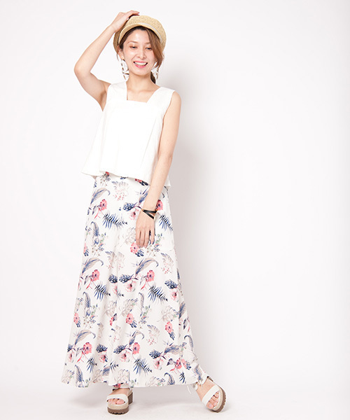 LAYMEE（レイミー）の「Sky flower pants（その他パンツ・レディース・ブラック/ホワイト/ブルー・FREE）」の10枚目の写真