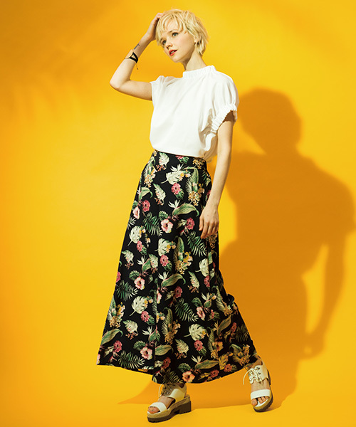 LAYMEE（レイミー）の「Sky flower pants（その他パンツ・レディース・ブラック/ホワイト/ブルー・FREE）」の12枚目の写真