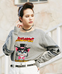 HYSTERIC GLAMOUR | MAGIC CAT刺繍 プルオーバー(ニット/セーター)