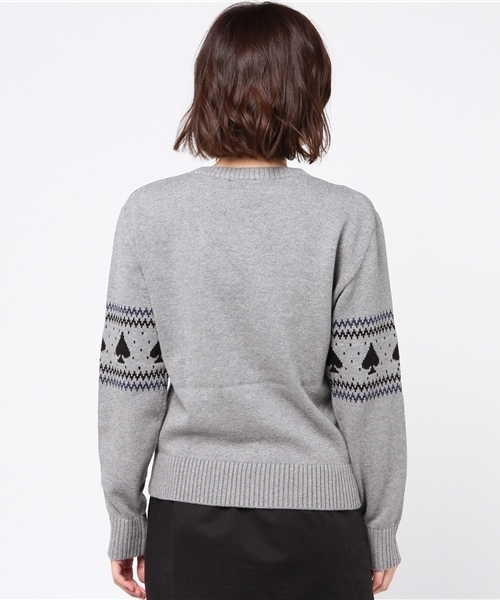 HYSTERIC GLAMOUR（ヒステリックグラマー）の「MAGIC CAT刺繍 プルオーバー（ニット/セーター・レディース・ホワイト/トップグレー/ブラック・FREE）」の6枚目の写真