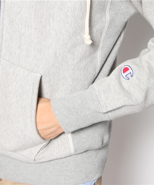 Champion（チャンピオン）の「Champion WINDSTOPPER RW ZIPHOODED SWEATSHIRT（パーカー・メンズ・ブラック/グレー・SMALL/MEDIUM）」の7枚目の写真