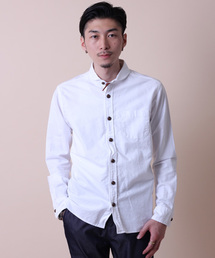 BEAMS | BEAMS / レザーチンストショールカラーシャツ(シャツ/ブラウス)