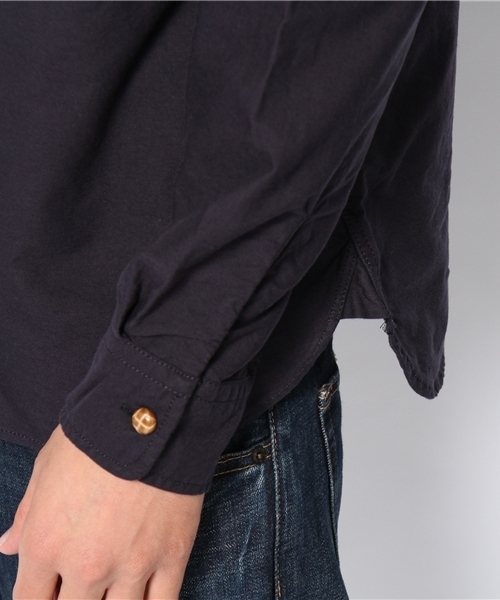 BEAMS（ビームス）の「□BEAMS / レザーチンストショールカラーシャツ（シャツ/ブラウス・メンズ・ホワイト/ブルー/ネイビー/チェック・SMALL/MEDIUM/LARGE）」の11枚目の写真