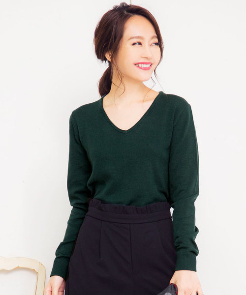 KOBE LETTUCE（コウベレタス）の「【HeatKnit】吸湿発熱Vネックニット＆タートルニットトップス（ニット/セーター・レディース・ブラック系その他2/ブラウン系その他/ピンク系その他/ブラック系その他/イエロー系その他/ピンク系その他2/グリーン系その他/レッド系その他/ホワイト系その他2/ブルー系その他/ホワイト系その他/イエロー系その他2/ブルー系その他2/レッド系その他2/ベージュ系その他2/グリーン系その他2/ベージュ系その他/ブラウン系その他2/ブルー/ブラウン系その他3/ピンク系その他3/ピンク/モカ/ブルー系その他3・FREE）」の12枚目の写真