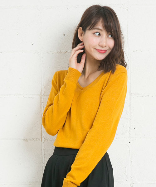 KOBE LETTUCE（コウベレタス）の「【HeatKnit】吸湿発熱Vネックニット＆タートルニットトップス（ニット/セーター・レディース・ブラック系その他2/ブラウン系その他/ピンク系その他/ブラック系その他/イエロー系その他/ピンク系その他2/グリーン系その他/レッド系その他/ホワイト系その他2/ブルー系その他/ホワイト系その他/イエロー系その他2/ブルー系その他2/レッド系その他2/ベージュ系その他2/グリーン系その他2/ベージュ系その他/ブラウン系その他2/ブルー/ブラウン系その他3/ピンク系その他3/ピンク/モカ/ブルー系その他3・FREE）」の18枚目の写真