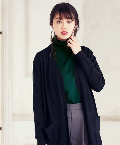 KOBE LETTUCE（コウベレタス）の「【HeatKnit】吸湿発熱Vネックニット＆タートルニットトップス（ニット/セーター・レディース・ブラック系その他2/ブラウン系その他/ピンク系その他/ブラック系その他/イエロー系その他/ピンク系その他2/グリーン系その他/レッド系その他/ホワイト系その他2/ブルー系その他/ホワイト系その他/イエロー系その他2/ブルー系その他2/レッド系その他2/ベージュ系その他2/グリーン系その他2/ベージュ系その他/ブラウン系その他2/ブルー/ブラウン系その他3/ピンク系その他3/ピンク/モカ/ブルー系その他3・FREE）」の13枚目の写真