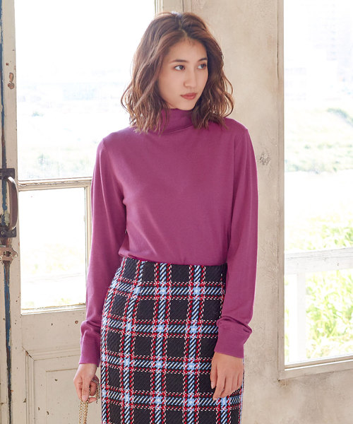 KOBE LETTUCE（コウベレタス）の「【HeatKnit】吸湿発熱Vネックニット＆タートルニットトップス（ニット/セーター・レディース・ブラック系その他2/ブラウン系その他/ピンク系その他/ブラック系その他/イエロー系その他/ピンク系その他2/グリーン系その他/レッド系その他/ホワイト系その他2/ブルー系その他/ホワイト系その他/イエロー系その他2/ブルー系その他2/レッド系その他2/ベージュ系その他2/グリーン系その他2/ベージュ系その他/ブラウン系その他2/ブルー/ブラウン系その他3/ピンク系その他3/ピンク/モカ/ブルー系その他3・FREE）」の22枚目の写真