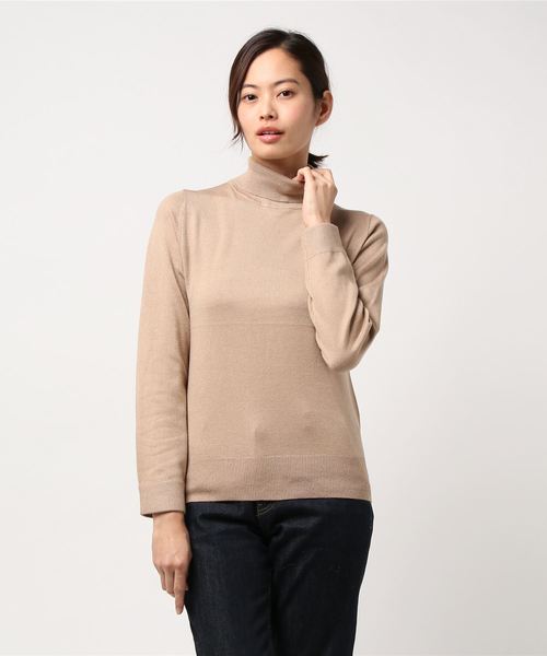 KOBE LETTUCE（コウベレタス）の「【HeatKnit】吸湿発熱Vネックニット＆タートルニットトップス（ニット/セーター・レディース・ブラック系その他2/ブラウン系その他/ピンク系その他/ブラック系その他/イエロー系その他/ピンク系その他2/グリーン系その他/レッド系その他/ホワイト系その他2/ブルー系その他/ホワイト系その他/イエロー系その他2/ブルー系その他2/レッド系その他2/ベージュ系その他2/グリーン系その他2/ベージュ系その他/ブラウン系その他2/ブルー/ブラウン系その他3/ピンク系その他3/ピンク/モカ/ブルー系その他3・FREE）」の11枚目の写真