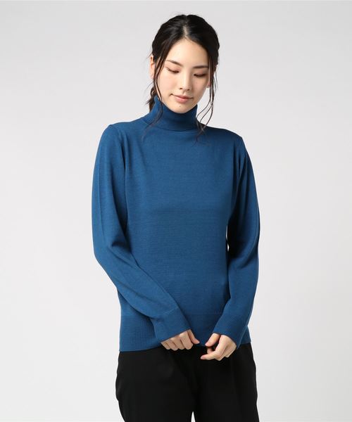 KOBE LETTUCE（コウベレタス）の「【HeatKnit】吸湿発熱Vネックニット＆タートルニットトップス（ニット/セーター・レディース・ブラック系その他2/ブラウン系その他/ピンク系その他/ブラック系その他/イエロー系その他/ピンク系その他2/グリーン系その他/レッド系その他/ホワイト系その他2/ブルー系その他/ホワイト系その他/イエロー系その他2/ブルー系その他2/レッド系その他2/ベージュ系その他2/グリーン系その他2/ベージュ系その他/ブラウン系その他2/ブルー/ブラウン系その他3/ピンク系その他3/ピンク/モカ/ブルー系その他3・FREE）」の17枚目の写真