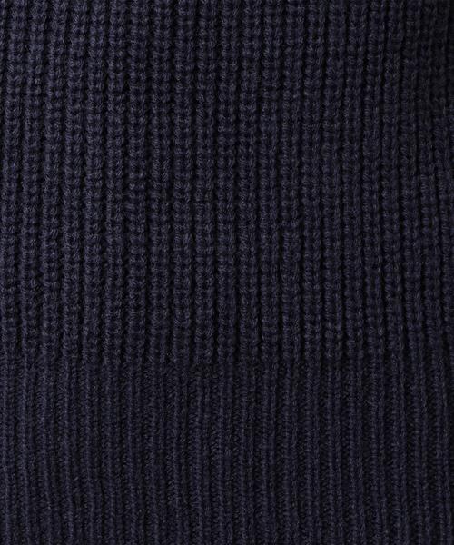 green label relaxing（グリーンレーベルリラクシング）の「CF カタアゼ クルーネック パフスリーブ ニット ◆（ニット/セーター・レディース・ネイビー/オフホワイト/イエロー・FREE）」の6枚目の写真