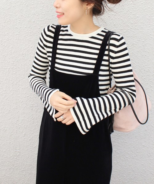 Spick & Span（スピックアンドスパン）の「WOOL RIB CREW◆（ニット/セーター・レディース・ホワイト/ブラック/レッド/マルチ・FREE）」の4枚目の写真