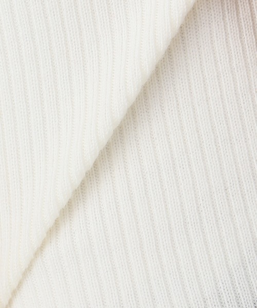 Spick & Span（スピックアンドスパン）の「WOOL RIB CREW◆（ニット/セーター・レディース・ホワイト/ブラック/レッド/マルチ・FREE）」の8枚目の写真