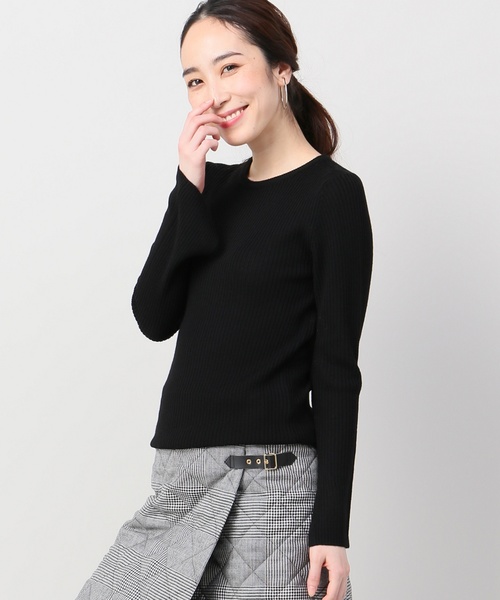 Spick & Span（スピックアンドスパン）の「WOOL RIB CREW◆（ニット/セーター・レディース・ホワイト/ブラック/レッド/マルチ・FREE）」の17枚目の写真