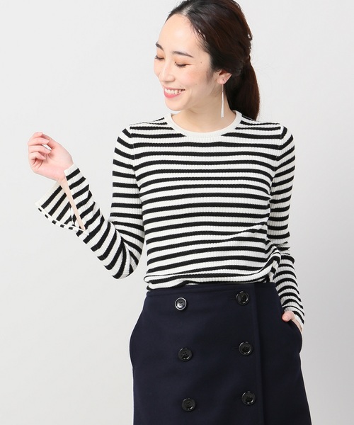 Spick & Span（スピックアンドスパン）の「WOOL RIB CREW◆（ニット/セーター・レディース・ホワイト/ブラック/レッド/マルチ・FREE）」の19枚目の写真