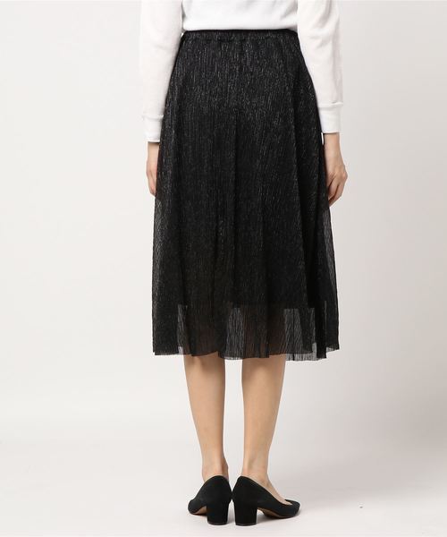 PUNYUS（プニュズ）の「ラメロングスカート（スカート・レディース・ブラック/ピンク/シルバー・1/2/3/4）」の4枚目の写真