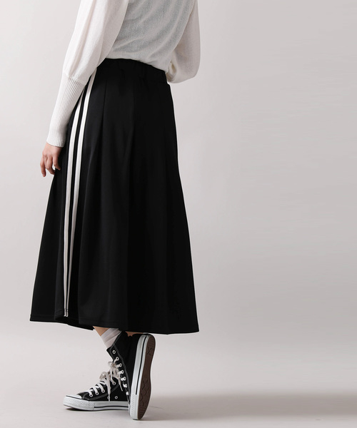 WEGO（ウィゴー）の「WEGO/サイドラインタックロングスカート（スカート・レディース・ホワイト/ブラック/レッド・FREE）」の8枚目の写真
