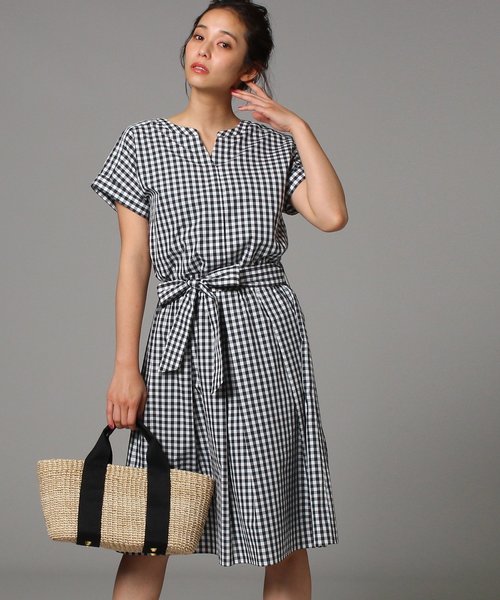 Untitled アンタイトル の L ギンガムチェックシャツワンピース ワンピース Wear