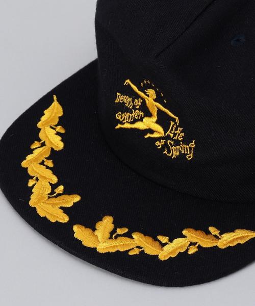 BRAIN DEAD（ブレインデット）の「＜BRAIN DEAD＞DEATHOFLIFE CAP/キャップ（キャップ・メンズ・ベージュ/ネイビー・FREE）」の5枚目の写真