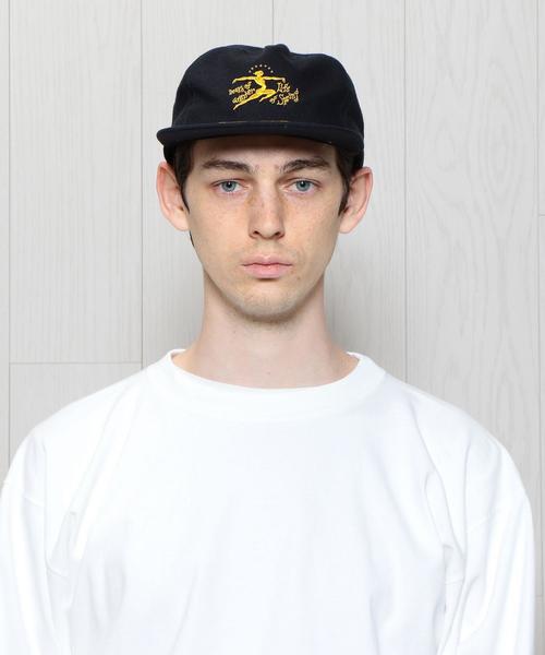 BRAIN DEAD（ブレインデット）の「＜BRAIN DEAD＞DEATHOFLIFE CAP/キャップ（キャップ・メンズ・ベージュ/ネイビー・FREE）」の4枚目の写真