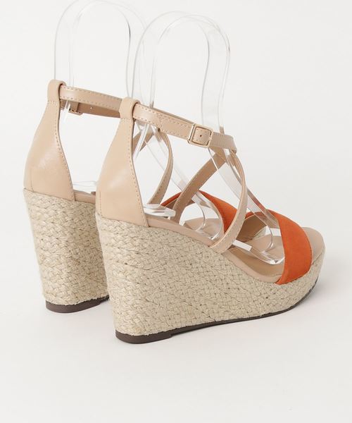 JILL STUART(ジルスチュアート)の「テティウェッジソールサンダル(サンダル・レディース・オレンジ/ブルー・23.5cm/24.0cm/23.0cm)」の3枚目の写真