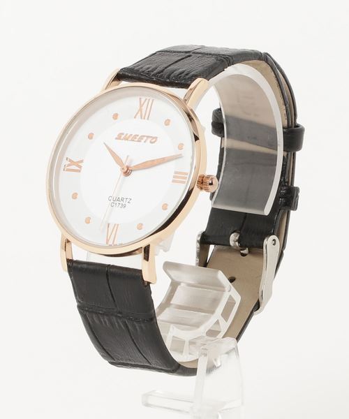 おしゃれスタ（オシャレスタ）の「【XROSS RAY】PUレザーベルト　ウオッチ（アナログ腕時計・レディース・ホワイト/ブラック/ブラウン/レッド/ピンク/ホワイト系その他/ブラック系その他/ブラウン系その他/レッド系その他/A/B/C/D/E/F/G/H/I/J/K/L/M/N/O/P/Q/R/S/T/ブラック系その他2/ブラック系その他3/ホワイト系その他2/ブラック系その他5/ブラウン系その他2/レッド系その他2/ピンク系その他/ブラック系その他4/ホワイト系その他3/ブラック系その他6/キャメル/ブラック系その他7/U/ブラウン系その他3/ブラウン系その他4/V/グリーン/レッド系その他3/パープル/グレー/W/レッド系その他4/ネイビー/ミント/サックスブルー/ブラウン系その他5/ホワイト系その他4/X/ピンク系その他2/グレー系その他/Y/レッド系その他5/Z/その他6/その他7/その他8/その他1/その他2/その他3/その他4/その他5・FREE）」の10枚目の写真