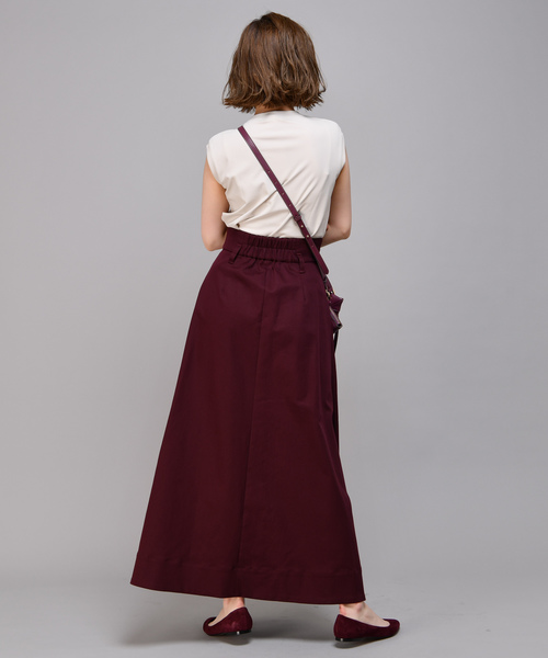 RIVE DROITE（リヴドロワ）の「チノクロスマキシスカート（スカート・レディース・ボルドー/キャメル/ライトベージュ・38/36）」の5枚目の写真