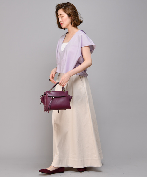 RIVE DROITE（リヴドロワ）の「チノクロスマキシスカート（スカート・レディース・ボルドー/キャメル/ライトベージュ・38/36）」の7枚目の写真