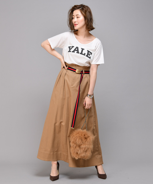 RIVE DROITE（リヴドロワ）の「チノクロスマキシスカート（スカート・レディース・ボルドー/キャメル/ライトベージュ・38/36）」の12枚目の写真