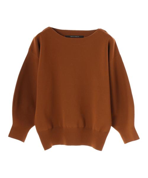 YECCA VECCA（イェッカヴェッカ）の「ボリューム袖ニットプルオーバー（ニット/セーター・レディース・ブラック/パープル/アイボリー/キャメル・FREE）」の14枚目の写真