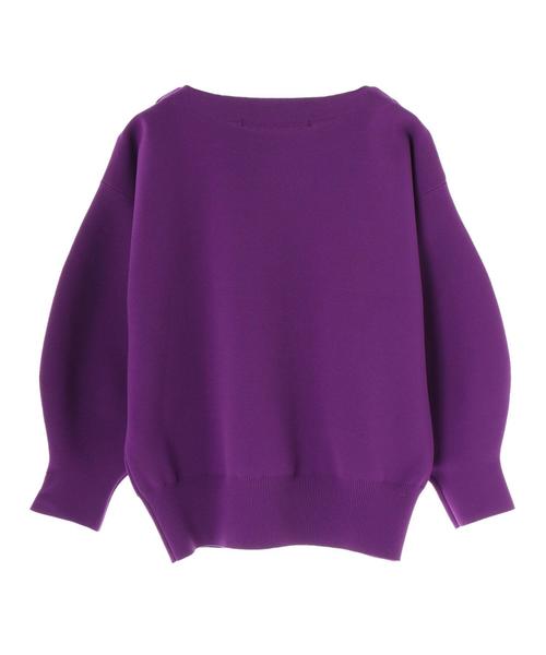 YECCA VECCA（イェッカヴェッカ）の「ボリューム袖ニットプルオーバー（ニット/セーター・レディース・ブラック/パープル/アイボリー/キャメル・FREE）」の21枚目の写真