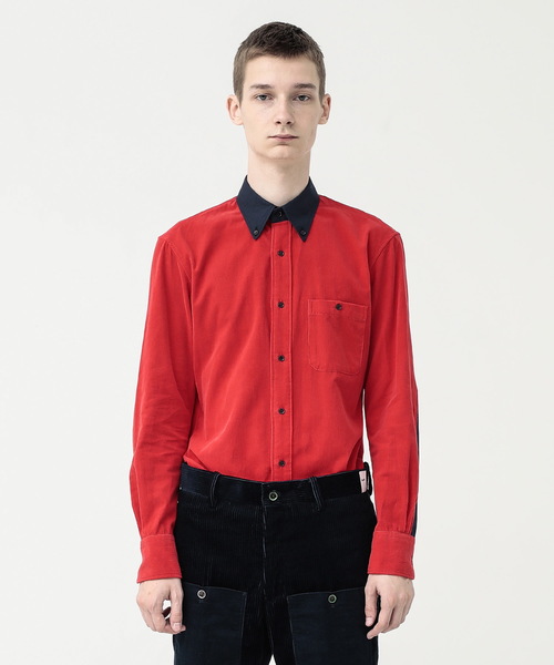 koe×THOM BROWNE（コエトムブラウン）の「MENS BUTTONDOWN SHIRT（シャツ/ブラウス・メンズ・ネイビー/レッド/グリーン・SMALL/MEDIUM/LARGE）」の3枚目の写真
