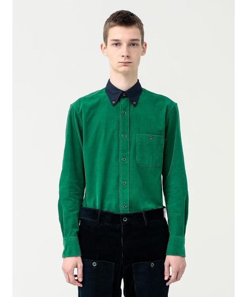 koe×THOM BROWNE（コエトムブラウン）の「MENS BUTTONDOWN SHIRT（シャツ/ブラウス・メンズ・ネイビー/レッド/グリーン・SMALL/MEDIUM/LARGE）」の5枚目の写真